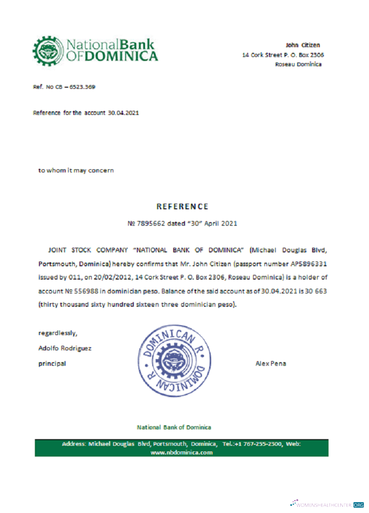 Download Dominicia National Bank of Dominica reference Photoshop template